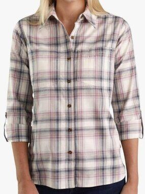 Carhartt Women’s Fairview Plaid Button Up Shirt XXL (20) Long Sleeve Casual Work